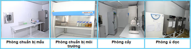 Hình ảnh khu vực thử nghiệm vi sinh tại TTPT-TN Tp. Hồ Chí Minh