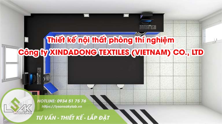 Thiết kế nội thất phòng thí nghiệm công ty Xindadong Textiles