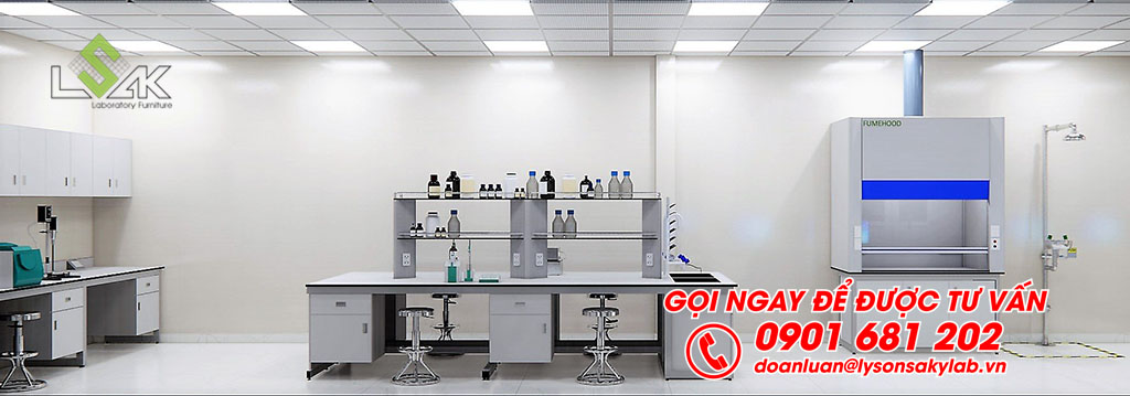 Phòng hóa lý thiết kế phòng thí nghiệm QA/QC/R&D sản xuất thực phẩm