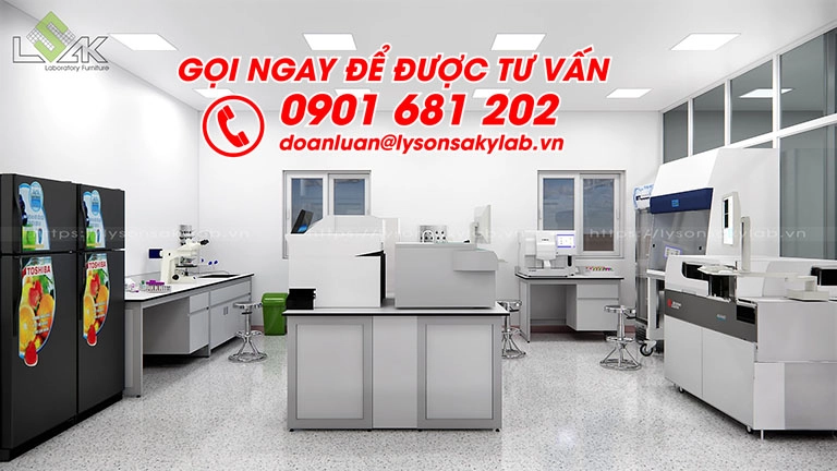 Thiết kế phòng xét nghiệm có hệ thống chuyển mẫu