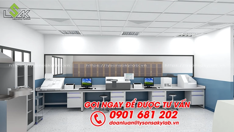 Thiết kế labo xét nghiệm bệnh viện đa khoa