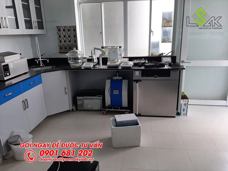 Thi công nội thất phòng thí nghiệm Trang trại bò sữa Vinamilk Tây Ninh