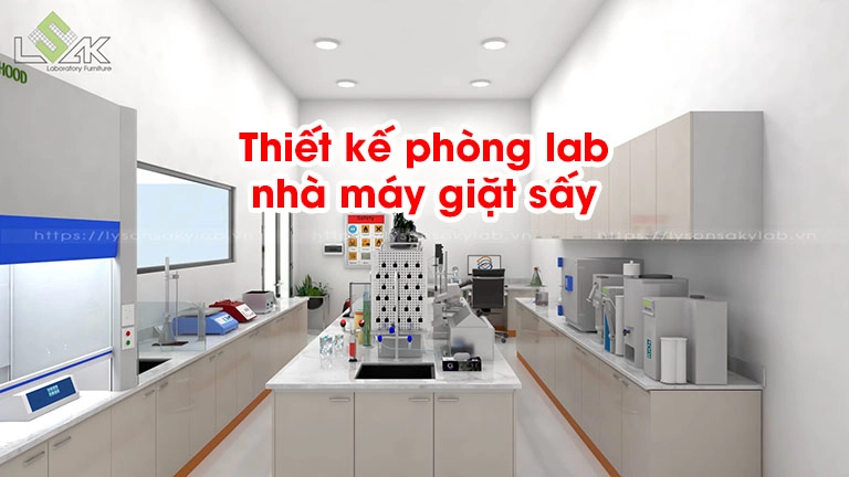 Thiết kế phòng lab nhà máy giặt sấy