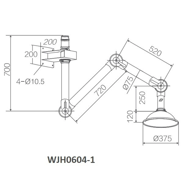 chụp hút khí di động gắn trần phòng thí nghiệm