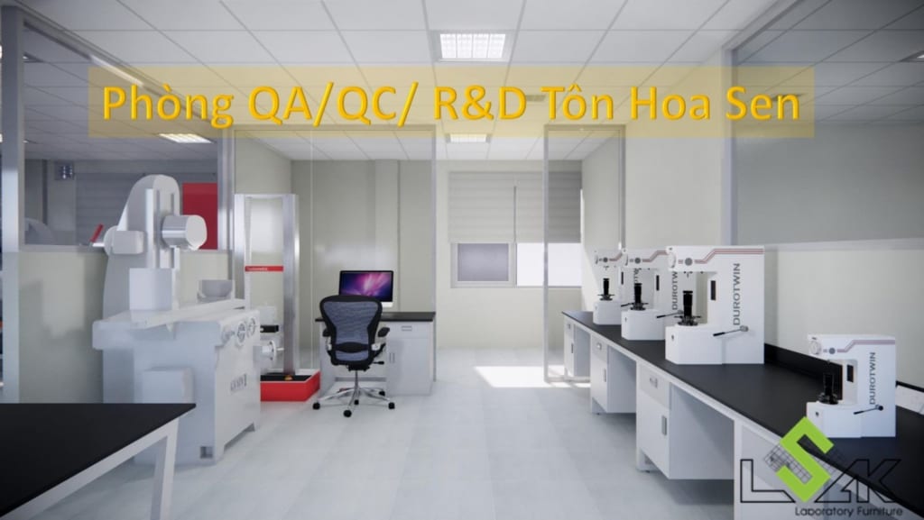 Phòng Lab QA/QC/R&D nhà máy Tôn Hoa Sen