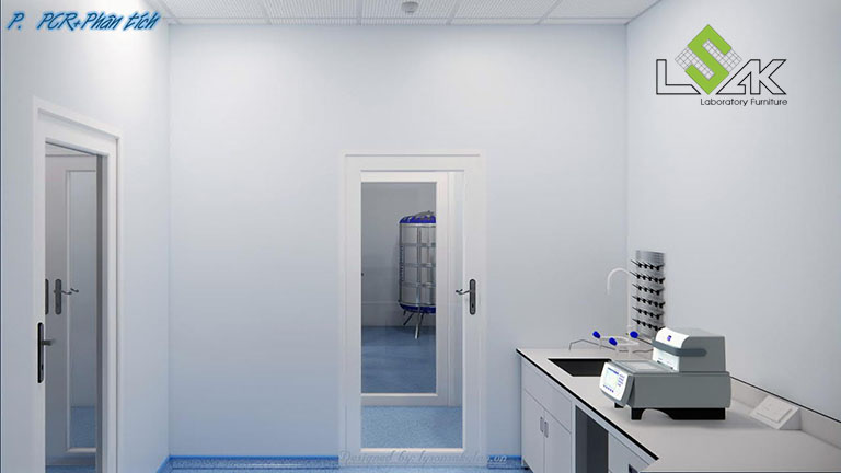 Phòng PCR và phân tích thiết kế khoa xét nghiệm Bệnh viện Vạn An