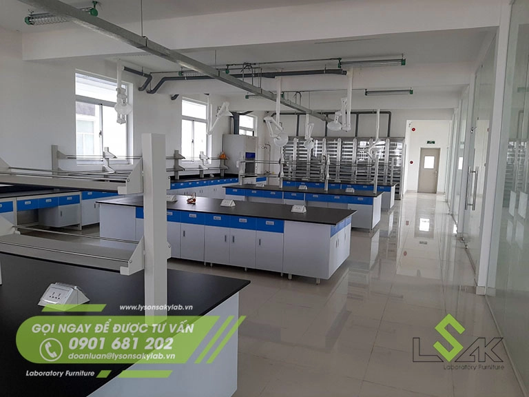 Thi công lắp đặt nội thất phòng lab Công ty sản xuất mực in Great World Ink