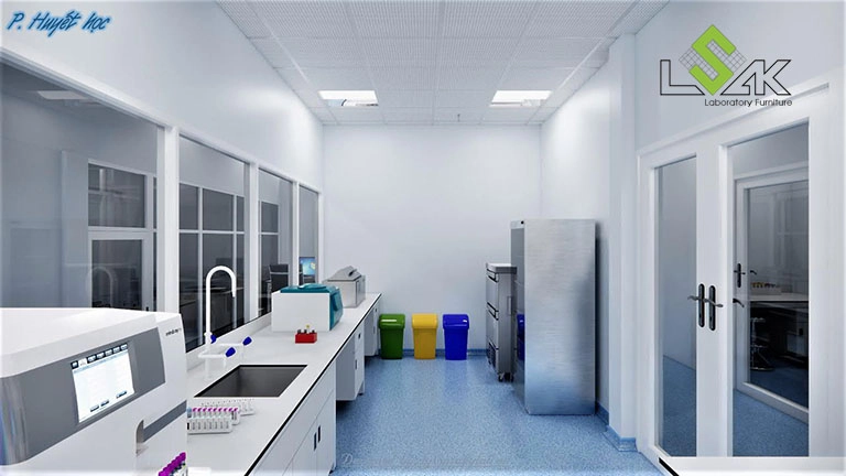 Phòng huyết học thiết kế khoa xét nghiệm Bệnh viện Vạn An