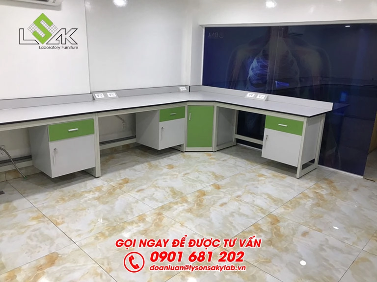 Thi công lắp đặt nội thất Phòng Lab chuẩn GMP – BV thẩm mỹ Quốc tế – Viện tế bào gốc DNA