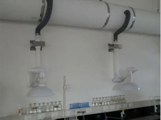 Ống hút khí độc gắn tường cho bàn thí nghiệm áp tường