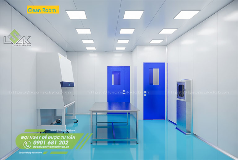Thiết kế phòng Clean Room phòng thí nghiệm Ngân hàng lưu trữ tế bào gốc FSCB - Cryoviva