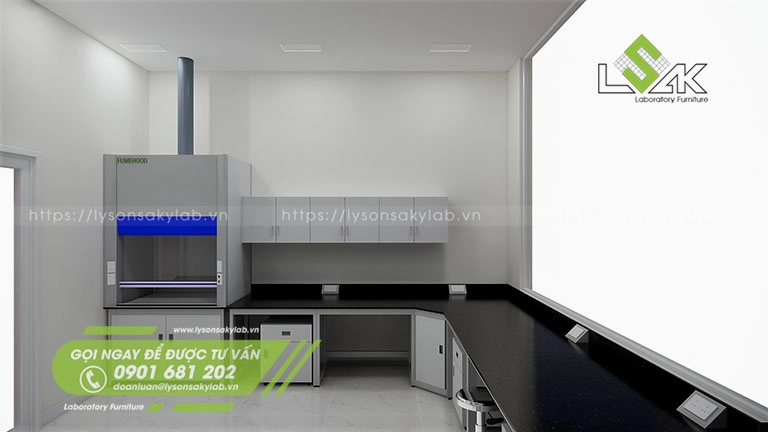 Thiết kế nội thất phòng thí nghiệm công ty Ống Silicon Việt Nam