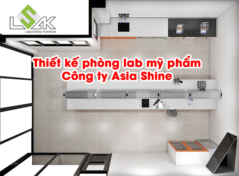 Thiết kế phòng lab mỹ phẩm Công ty Asia Shine