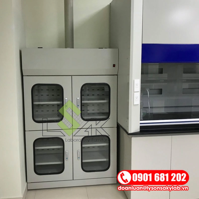 Tủ đựng hóa chất có lọc hấp thu
