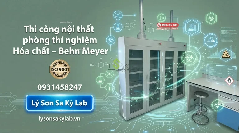 Lắp đặt nội thất phòng thí nghiệm hóa chất phụ gia thức ăn chăn nuôi thực phẩm Behn Meyer — Hóa chất, Phân bón, Thức ăn chăn nuôi, Thực phẩm