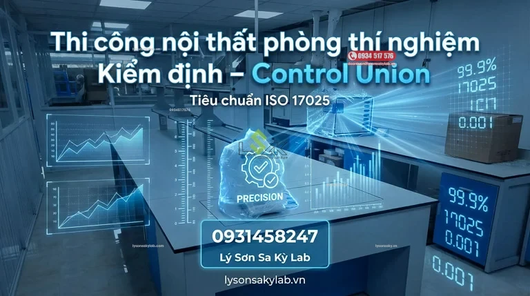 Thi công lắp đặt nội thất phòng thí nghiệm Trung tâm Kiểm nghiệm Control Union Việt Nam — Kiểm định