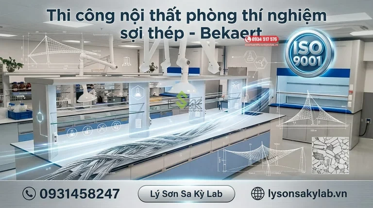 Thi công nội thất phòng thí nghiệm sợi thép Bekaert — Dây thép, Sợi thép