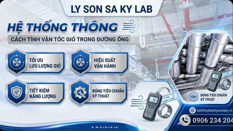 he thong ong gio cach tinh van toc gio trong duong ong