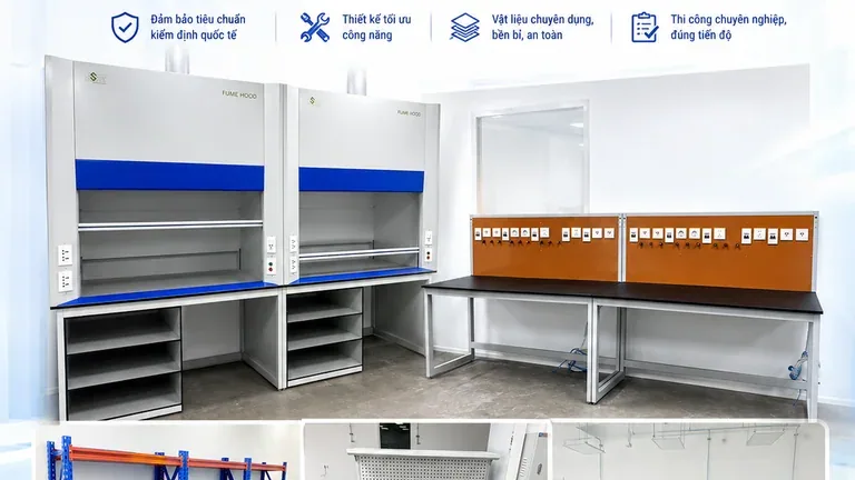 Nội thất phòng thí nghiệm UL Việt Nam Solution phục vụ hiệu chuẩn, kiểm định và NDT