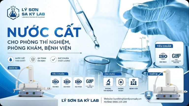 nuoc cat cho phong thi nghiem phong kham benh vien