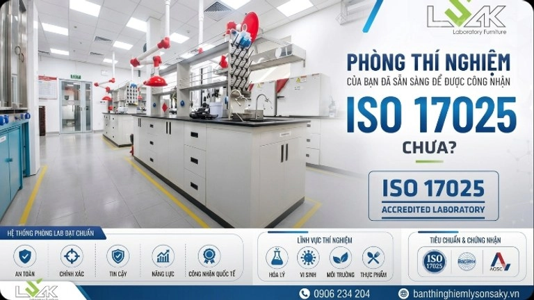 phong thi nghiem cua ban da san sang de duoc cong nhan iso 17025 chua