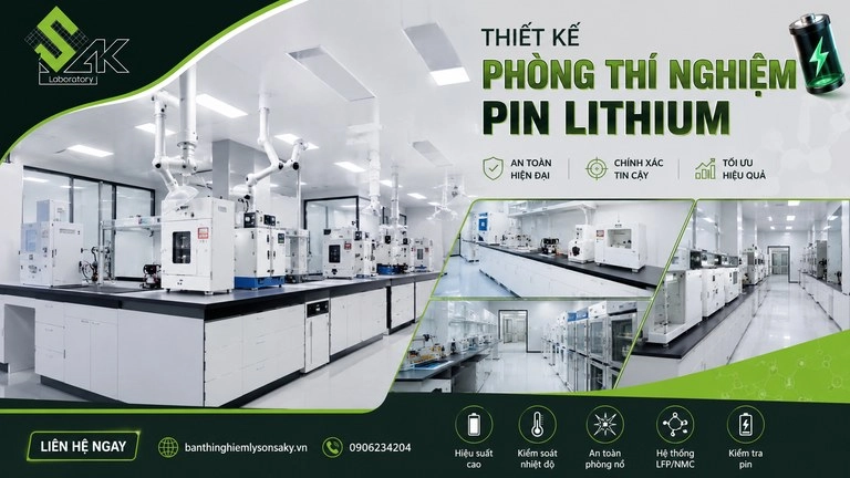 thiet ke phong lab pin lithium