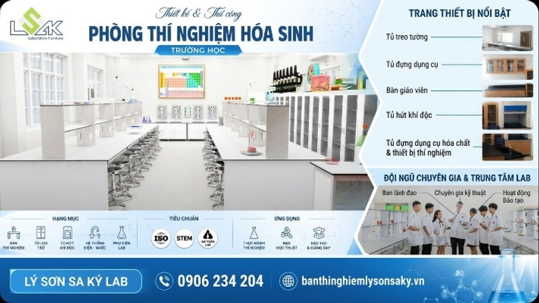 thiet ke phong thi nghiem hoa sinh truong hoc