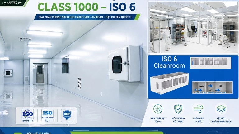 tieu chuan phong sach class 1000 phong sach iso 6