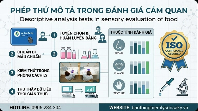 cac phep thu phan tich mo ta trong danh gia cam quan thuc pham