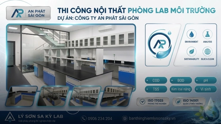 thi cong noi that phong lab moi truong cho cong ty an phat sai gon