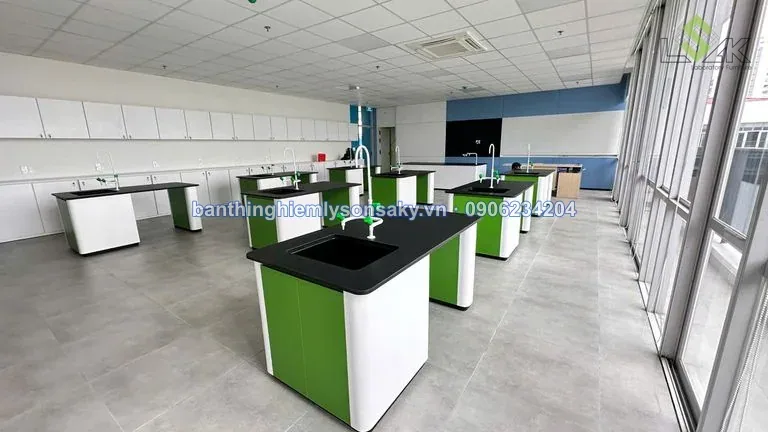 Bàn thí nghiệm hóa sinh cụm 4 học sinh 4-Pax Chem-Bio Lab Table