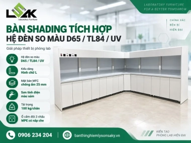 Bàn Shading tích hợp hệ đèn so màu D65 / TL84 / UV