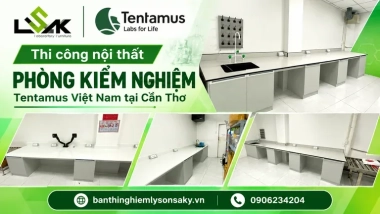 Thi công nội thất phòng kiểm nghiệm Tentamus Việt Nam tại Cần Thơ