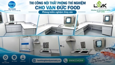 thi cong noi that phong thi nghiem cho van duc food phong kiem nghiem thuy san